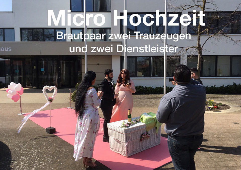 Bundesweiter Lockdown Light: Bis 10 Personen möglich bei Hochzeit Aktuell im Trend Micro Hochzeit